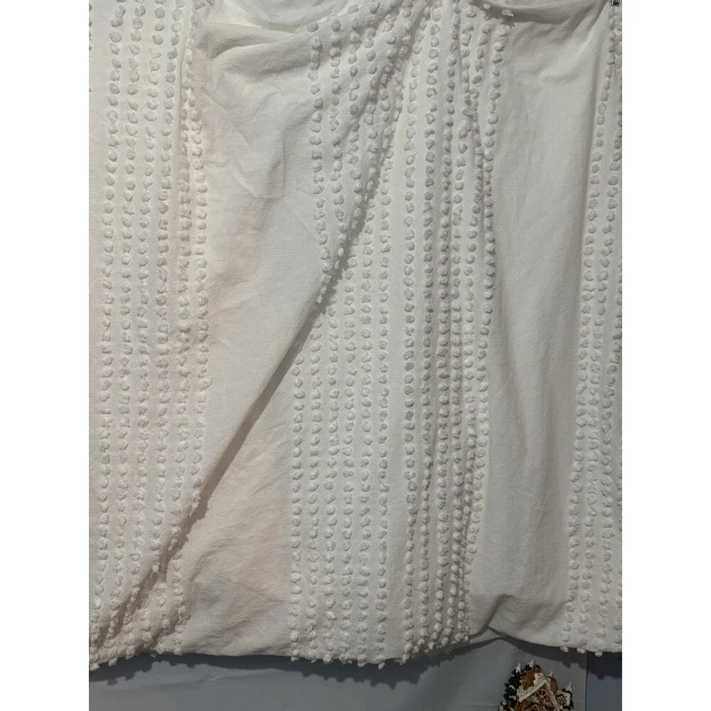 Rachel Ashwell Shabby Chic White Chenille Dot Duvet Cover Cotton Bedding